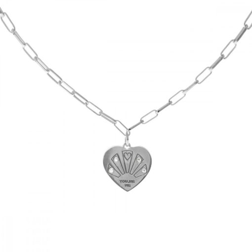 VICTORIA CRUZ ezüst nyaklánc, szív medállal - A4153-07HG