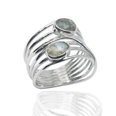 Valódi köves ezüst ékszer, gyűrű - AGM3503