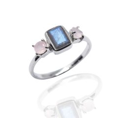 Valódi köves ezüst ékszer, gyűrű - AGM3518
