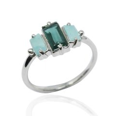 Valódi köves ezüst ékszer, gyűrű - AGM3520